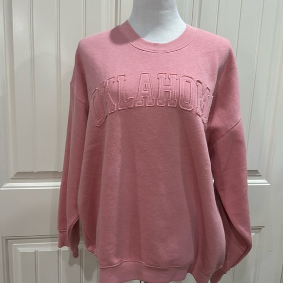 NWT! STATE OF MIND “OKLAHOMA “ sweatshirt size XL| Pink - Picture 1 of 13